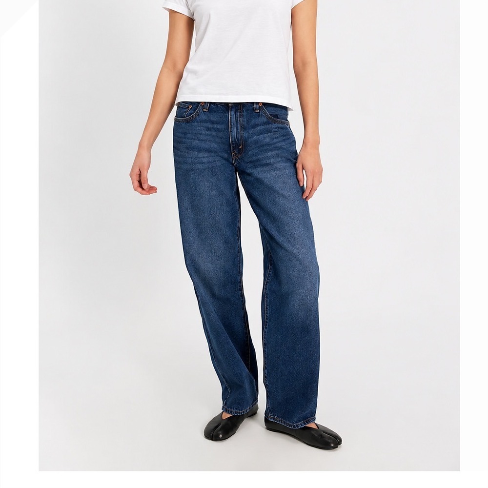 Levi's Baggy Dad Jeans Women's 29 Blue Model Off Duty Skater Relaxed Denim